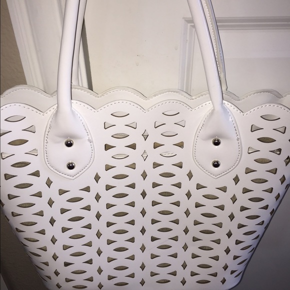 White purse