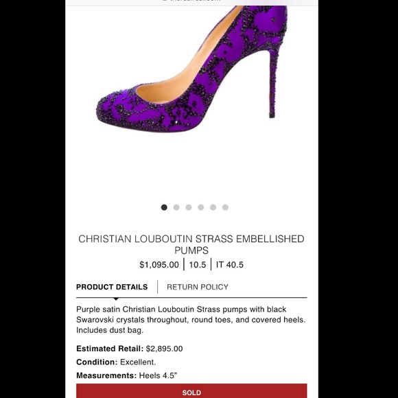 Christian Louboutin Swarovski  Pumps - Picture 2 of 4