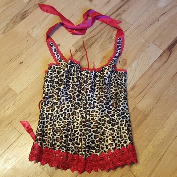 Brand new Frederick's of Hollywood Leopard Corset