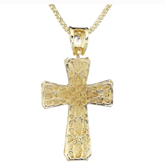 Gold Diamond across Necklace - Picture 3 of 3