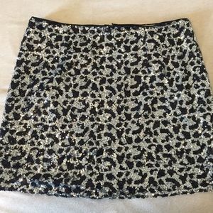Sequin mini skirt