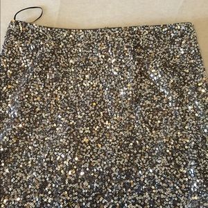Gold sequin skirt