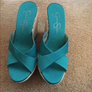 Teal wedges