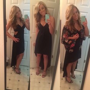 Express Hi-Low Dress- Black