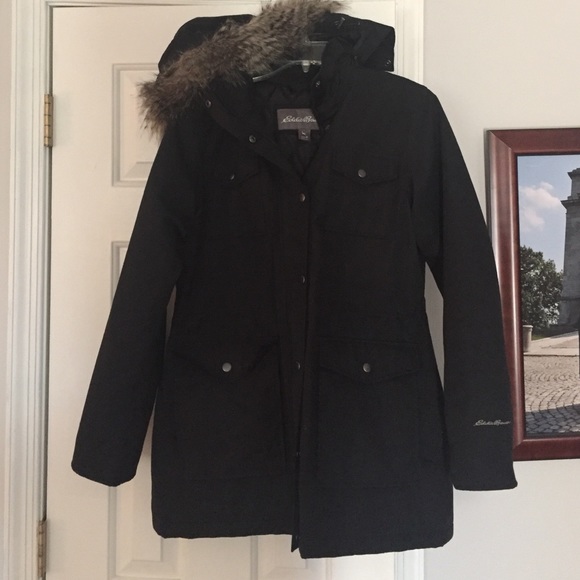 eddie bauer black coat