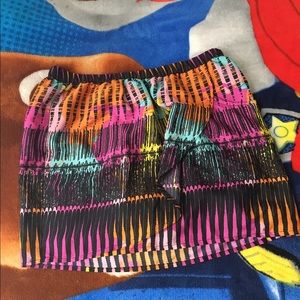 Neon color mini skirt from pacsun