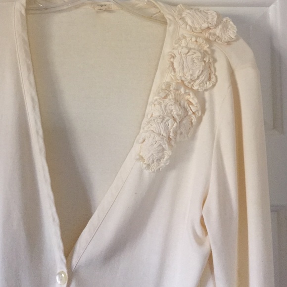 J. Crew Cream Cardigan - Picture 3 of 3