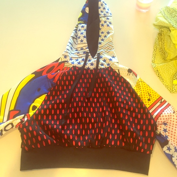 RITA ORA ADDIDAS Crop top hoodie