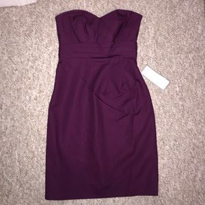 J Crew purple strapless dress size 2