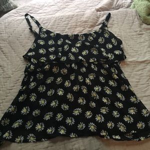 Daisy print tank top