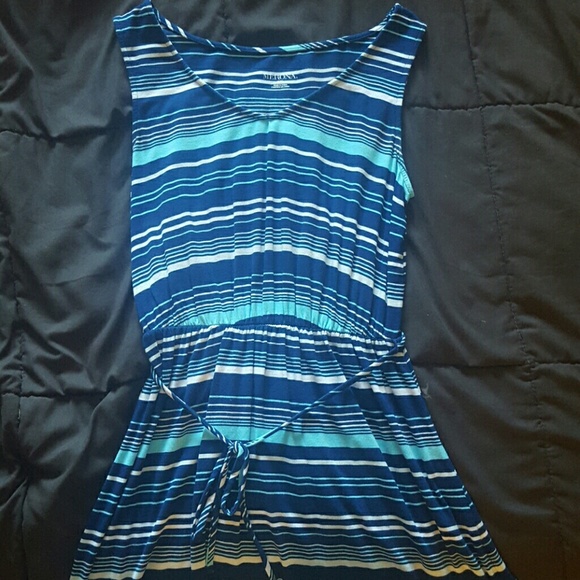 Navy stripe dress