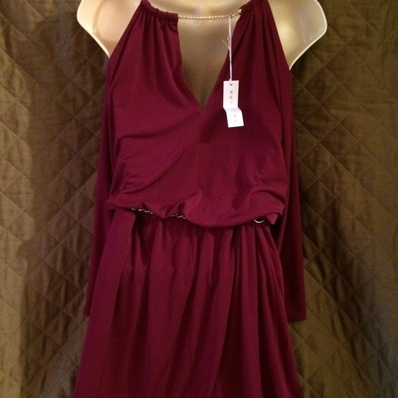 NWT TRINA TURK Cold Shoulder Dress - Picture 2 of 4
