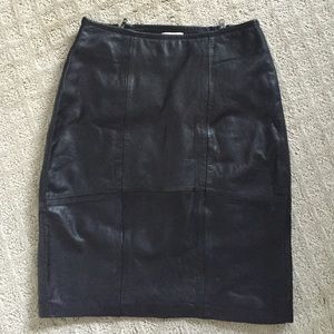 Reiss leather skirt