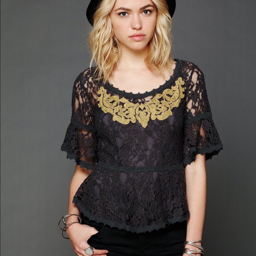 Free People lace top