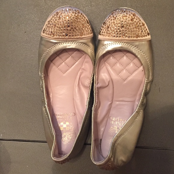 Gold Vince Camuto flats