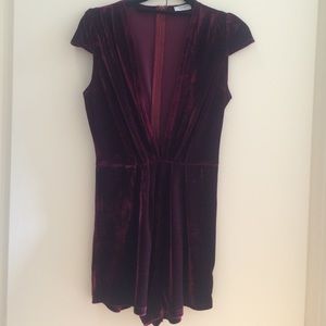Tobi velvet romper