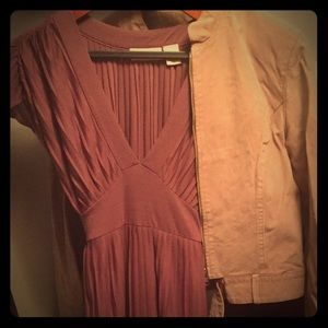 Knife Pleated purple dress