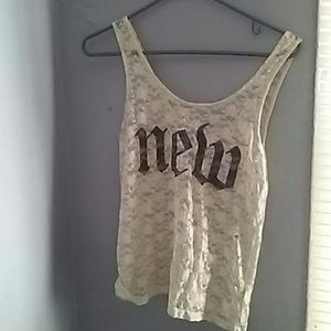 Lace tank top