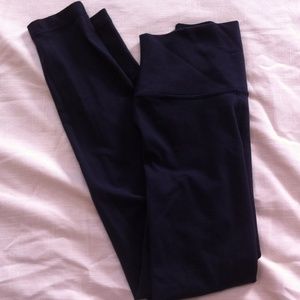 Dark Blue High rise Lululemon Crops