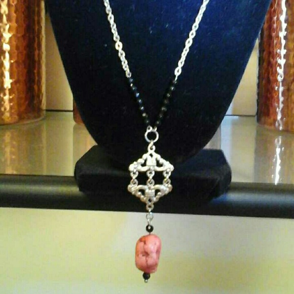 Pink Turquoise Necklace - Picture 2 of 2