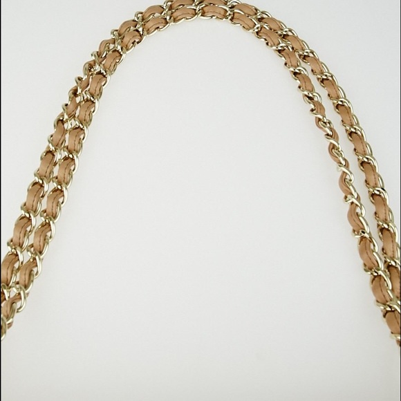 Chanel Beige Gold Chain Lambskin Jumbo Handbag Hot - Picture 4 of 4