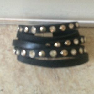 Black wrap bracelet