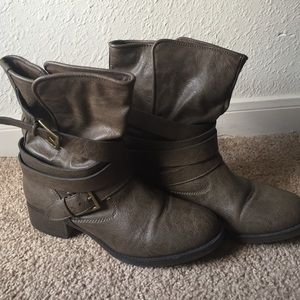 Brown booties