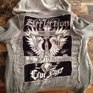 Affliction Women's zip up hoodie size small