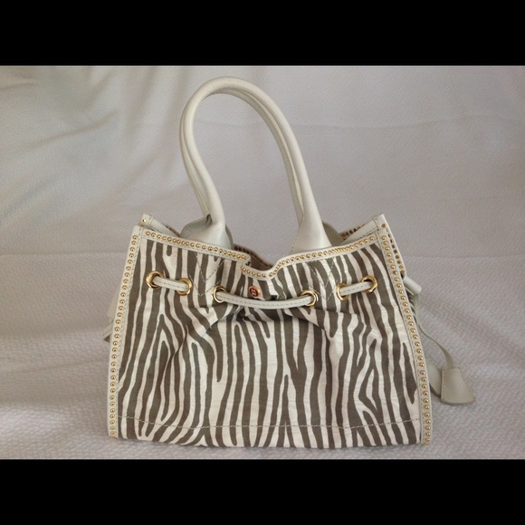MICHELE Zebra Print Handbag