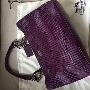Coach purse, chain top handle, 16x12