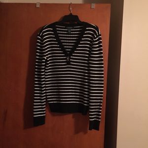RL Ralph Lauren Black and White Sweater