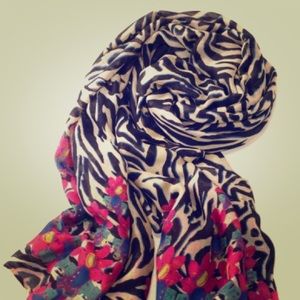 Stella and Dot Luxembourg Scarf-jeweled Zebra