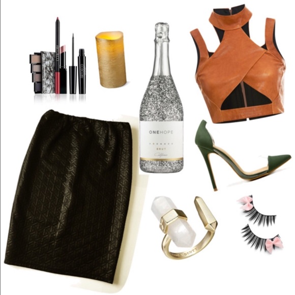All About That Bass Embossed Slit Back Skirt