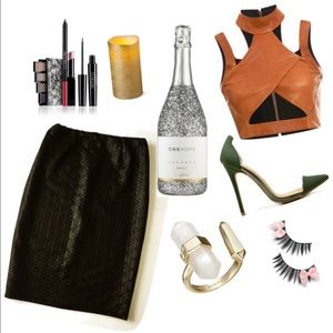 All About That Bass Embossed Slit Back Skirt