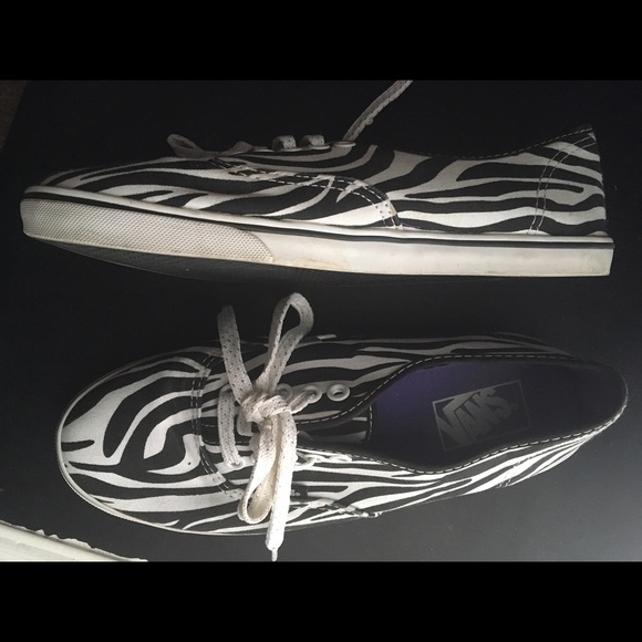 Zebra print Vans sneakers