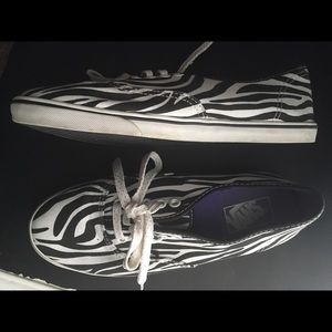 Zebra print Vans sneakers