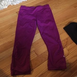 Magenta Lululemon Capri