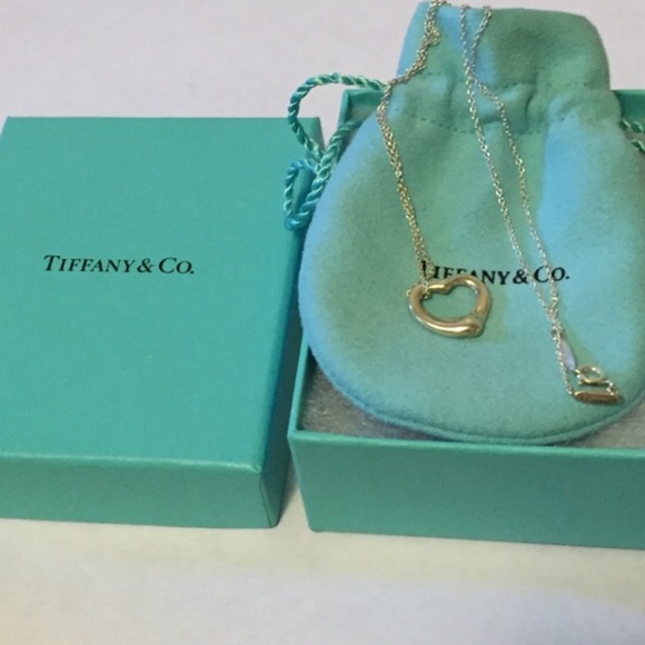 Tiffany & Co Elsa Peretti open heart necklace