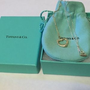 Tiffany & Co Elsa Peretti open heart necklace