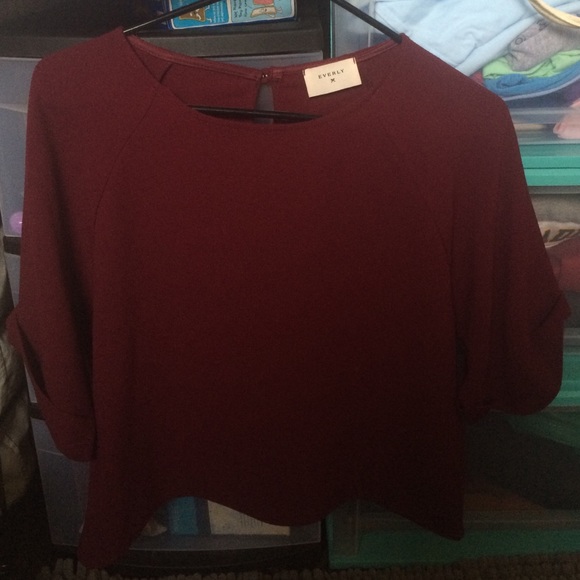 Burgundy francesca blouse