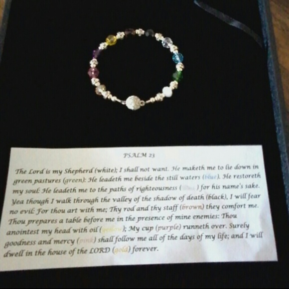Psalm 23 swarvoski bracelet