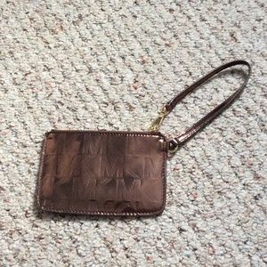 NWOT Michael Kors Brown Jet Set Wristlet
