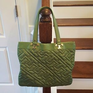 Tory Burch Green Tote