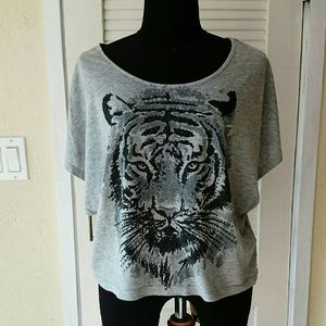 Forever 21 Tiger Face Top