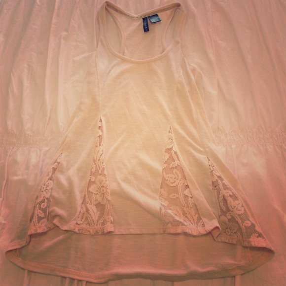 Light pink lace top