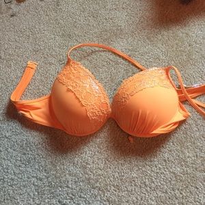 Orange swim suit top