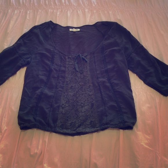 Aeropostale top grey/blue