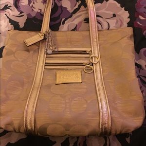 New Gold Poppy Coach Purse