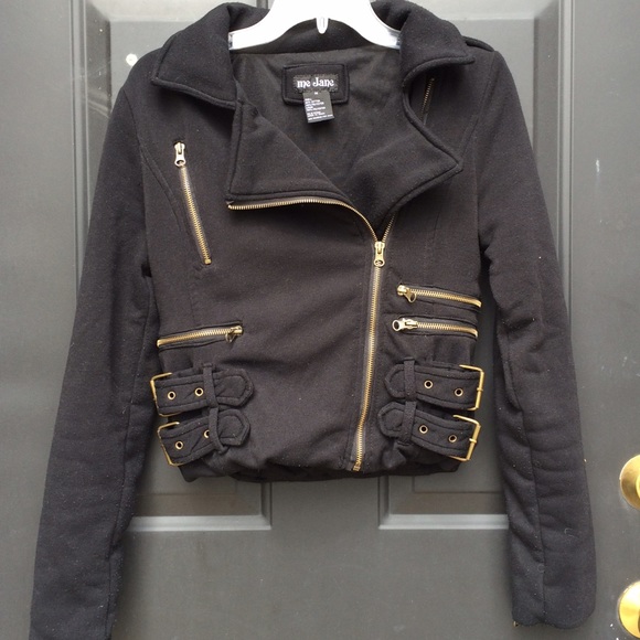 Me Jane Black Zipper Jacket - Picture 1 of 4