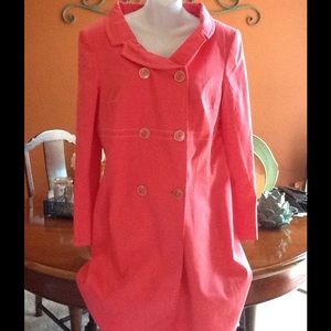 Womens pink trench coat.